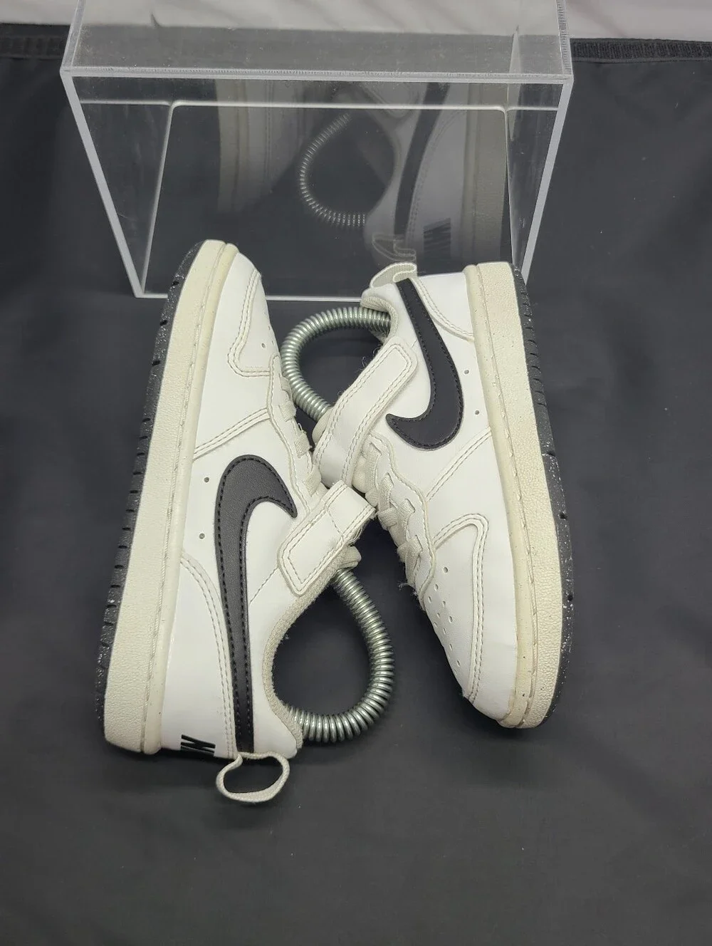 Nike Court Borough Low Recraft White Blk Preschool Casual kids Toddler size 11C